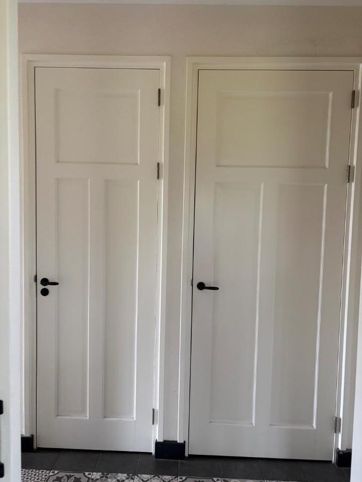 Deuren, Doe-het-zelf en Verbouw, Deuren en Horren, Gebruikt, Binnendeur, 215 cm of meer, Minder dan 80 cm, Hout, Vouwdeur, Ophalen