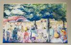 Aquarel "terras", Ophalen of Verzenden