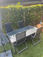 Garden table and chairs, Ophalen, Zo goed als nieuw, 2 zitplaatsen