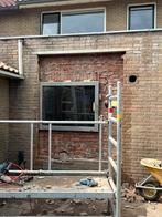 Vast Raamkozijn met raam 95x125cm, Doe-het-zelf en Verbouw, Kozijnen en Schuifpuien, Overige materialen, Gebruikt, Raamkozijn