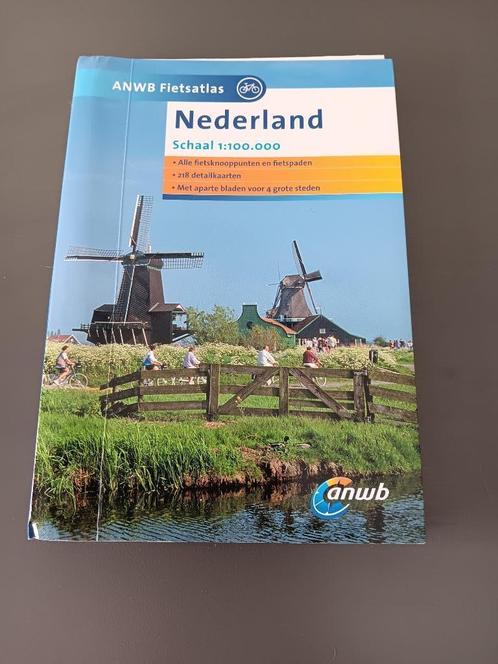 ANWB Fietsatlas Nederland, Boeken, Atlassen en Landkaarten, Gelezen, Landkaart, Nederland, 2000 tot heden, Ophalen of Verzenden
