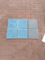 Handgemaakte gekleurde cementtegels 200x200x16mm blauw+zwart, Doe-het-zelf en Verbouw, Tegels, Ophalen, Nieuw, Minder dan 20 cm