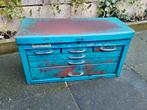 Vintage gereedschapskist met lades, Ophalen of Verzenden, Gebruikt