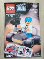 1361 LEGO Studios Camera Car, Ophalen of Verzenden, Zo goed als nieuw, Complete set, Lego