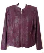 Witteveen suèdelook jasje maat 44[v], Paars, Maat 42/44 (L), Ophalen of Verzenden, Zo goed als nieuw