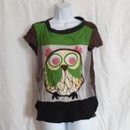 Gaaf t-shirt, leuke uil. Mt XS. Merk Zara, ., Zwart, Ophalen of Verzenden, Zo goed als nieuw