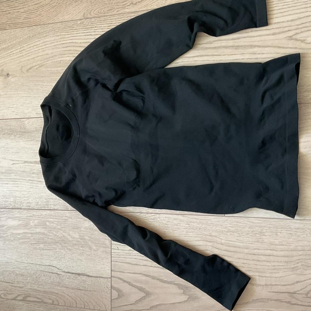 Zwarte skipully / thermoshirt, Overige merken, 100 tot 140 cm, Ophalen of Verzenden, Zo goed als nieuw