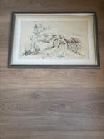 Originele aquarel – G. van der Sterre – Vernelsberghoeve Epe, Antiek en Kunst, Kunst | Schilderijen | Klassiek, Ophalen