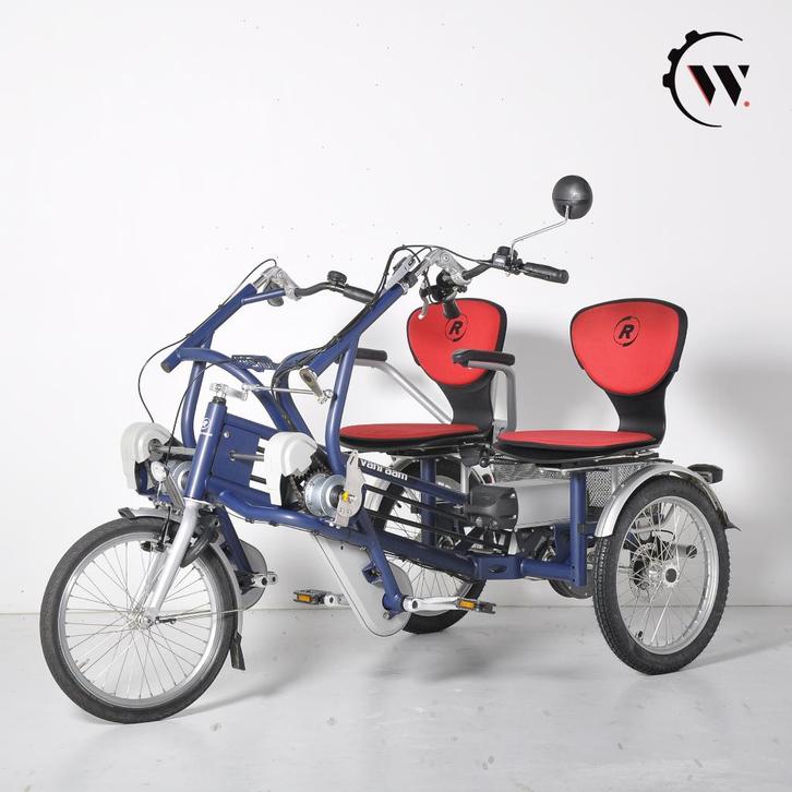 Van Raam Fun2Go Staalblauw Duofiets Driewieler Tweedehands, Fietsen en Brommers, Fietsen | Driewielfietsen, Gebruikt, Ophalen