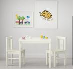 Ikea Kritter kindertafel en stoeltjes, Ophalen, Zo goed als nieuw, Tafel(s) en Stoel(en)