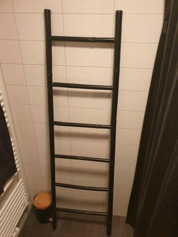 180 cm hoge bamboe ladder kleur zwart decoratie beschikbaar voor biedingen