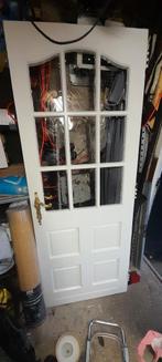 Mooie binnendeur met glas 78x201, Doe-het-zelf en Verbouw, Deuren en Horren, Ophalen, Gebruikt, Minder dan 80 cm, Binnendeur