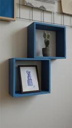 Blauw wandkastje, Huis en Inrichting, Ophalen, Met plank(en), Nieuw, Minder dan 150 cm
