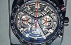 TAG Heuer Carrera Calibre Heuer 02 Chronograph Skeleton, Sieraden, Tassen en Uiterlijk, Horloges | Heren, Staal, Staal, Polshorloge