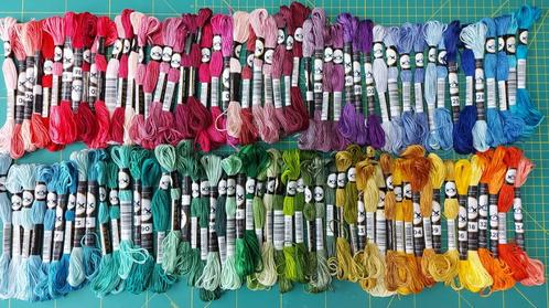 100 Borduurgaren strengetjes XXgaren, Hobby en Vrije tijd, Borduren en Borduurmachines, Nieuw, Borduurgaren of Zijde, Handborduren