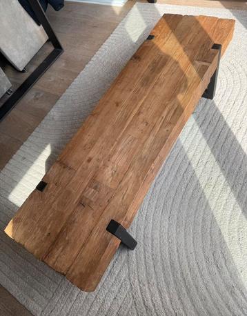 Teak salontafel massief Aziatisch drijfhout 140x40x35 cm beschikbaar voor biedingen