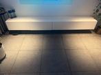 Moderne witte TV kast, Huis en Inrichting, Kasten | Televisiemeubels, Ophalen, Gebruikt, 150 tot 200 cm, Eikenhout