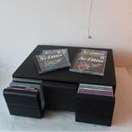 CD opbergbox zwart vintage met laden met inhoud retro, Gebruikt, Ophalen of Verzenden, 25 tot 75 discs, Cd's