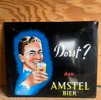 Emaille bord Amstel bier, Verzamelen, Merken en Reclamevoorwerpen, Reclamebord, Gebruikt, Ophalen of Verzenden