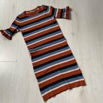 bruin blauw zwart gestreepte MOODSTREET jurk mt 146-152, Verzenden, Meisje, Jurk of Rok