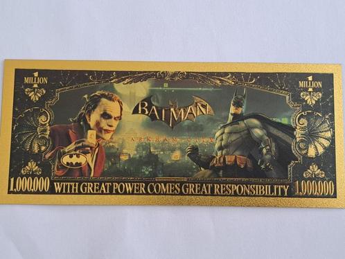 BANKBILJET - GOUDFOLIE - ONE MILLION- BATMAN 1, Postzegels en Munten, Bankbiljetten | Amerika, Los biljet, Midden-Amerika, Verzenden