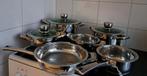 6-delige Pannenset, Ophalen, Rvs, Pannenset, Keramische plaat