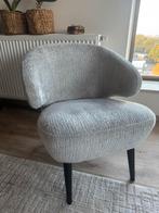 Grijze fauteuil met zwarte poten, Ophalen, Zo goed als nieuw, Hout, Eén