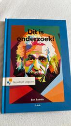 Ben Baarda - Dit is onderzoek!, Verzenden, Zo goed als nieuw, Ben Baarda