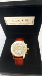 Heren horloge Merk Calvaneo 1583  zie foto's, Ophalen of Verzenden, Zo goed als nieuw, Staal, Overige merken