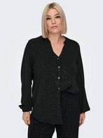 Zwarte glitter blouse Carjosee van Only Carmakoma Maat 46, O, O, Maat 46/48 (XL) of groter, Nieuw
