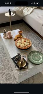 Marmerlook salontafel, Huis en Inrichting, Tafels | Salontafels, Ophalen, 100 tot 150 cm, 50 tot 100 cm, Minder dan 50 cm