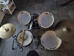 Compleet Zwart Pearl Drumstel, Ophalen, Gebruikt, Pearl
