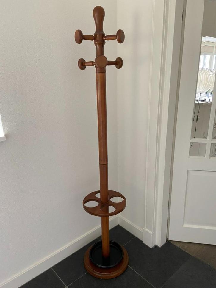 Houten staande kapstok bruin, Huis en Inrichting, Woonaccessoires | Kapstokken, Gebruikt, Staande kapstok, 150 tot 200 cm, Hout