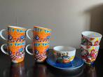 6 kunst mokken Jean-Paul Marsman design, Ophalen of Verzenden, Zo goed als nieuw, Overige stijlen, Kop(pen) en/of Schotel(s)