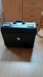 Zwarte Pilotenkoffer - Goede Staat - 46x37x23 cm, Wieltjes, Gebruikt, Ophalen of Verzenden, 35 tot 45 cm