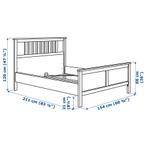 IKEA bed 140x200 incl. lattenbodem, Huis en Inrichting, Ophalen, Wit, Tweepersoons, 140 cm