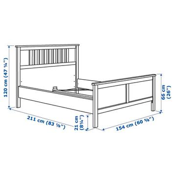 IKEA bed 140x200 incl. lattenbodem - afbeelding 1