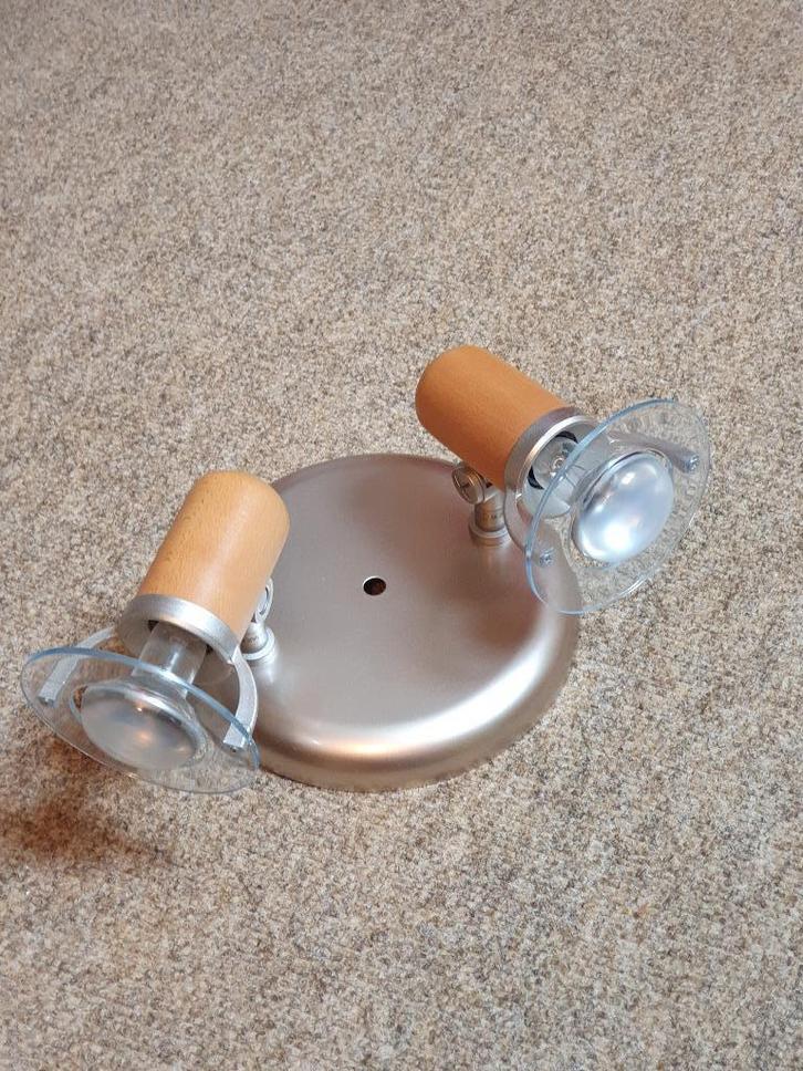 Lamp opbouwspot, Huis en Inrichting, Lampen | Spots, Gebruikt, Plafondspot of Wandspot, Metaal of Aluminium, Ophalen of Verzenden