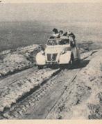 retro reclame 1959 Citroën 2CV Eend auto met Deltawerken, Verzamelen, Verzenden, Overige typen