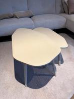 Salontafel organisch set 2 tafeltjes Woood, Huis en Inrichting, Tafels | Salontafels, Ophalen, 50 tot 100 cm, 50 tot 100 cm, Zo goed als nieuw