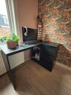 Bureau zwart, Huis en Inrichting, Ophalen, Gebruikt, Bureau