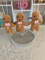 Gingerbread Poppetjes - Handgemaakt Kerst Ornament Set, Ophalen of Verzenden, Nieuw, Haken