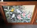 Set Balinese schilderijen., Antiek en Kunst, Kunst | Schilderijen | Klassiek, Ophalen of Verzenden