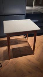 Houten formica keuken tafel met vier poten, Ophalen of Verzenden