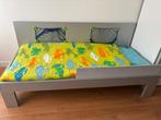 Junior bed (grijs), Ophalen, Gebruikt, 190 cm of minder, Strak voor een junior (meisje of jongen)