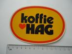 sticker KOFFIE HAG dik logo retro, Verzamelen, Overige typen, Zo goed als nieuw, Verzenden