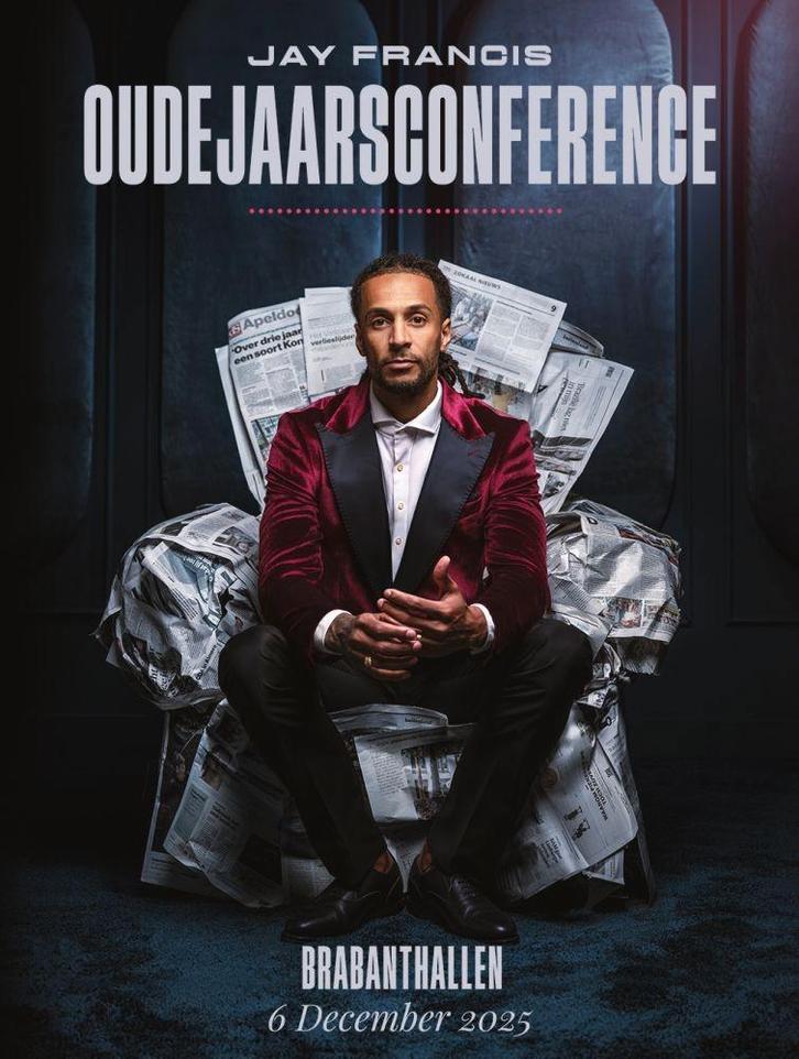 3 kaarten Jay Francis Oudejaarsconferance 6-12 (1e rang), Tickets en Kaartjes, Theater | Cabaret en Komedie, Drie personen of meer