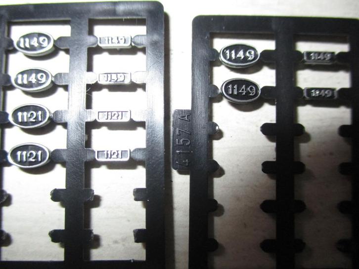 Roco Nummerplaten  NS 1121 en NS 1149, Hobby en Vrije tijd, Modeltreinen | H0, Nieuw, Locomotief, Gelijkstroom of Wisselstroom