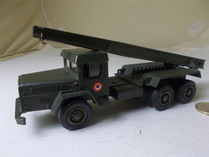 1969 Solido 523 UNIC SAHARA ROCKET LAUNCHER. (Opknapper), Hobby en Vrije tijd, Modelauto's | 1:43, Gebruikt, Bus of Vrachtwagen