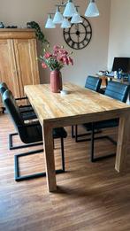 Prachtige Teakhouten eettafel, Ophalen, Teakhout, 50 tot 100 cm, Zo goed als nieuw